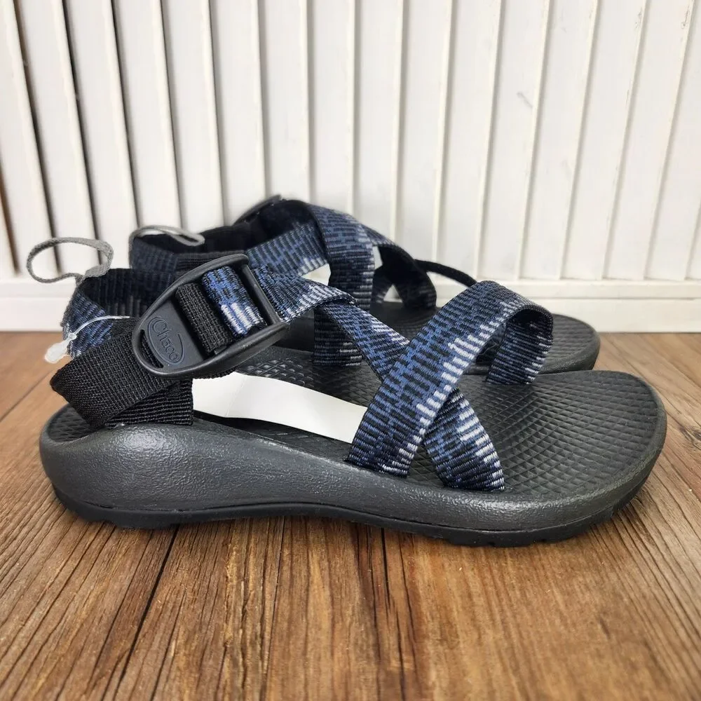 Chaco Z/1 Ecotread Kids Sz 13M Amp Navy Adjustable Hiking Outdoor Sandals Shoes